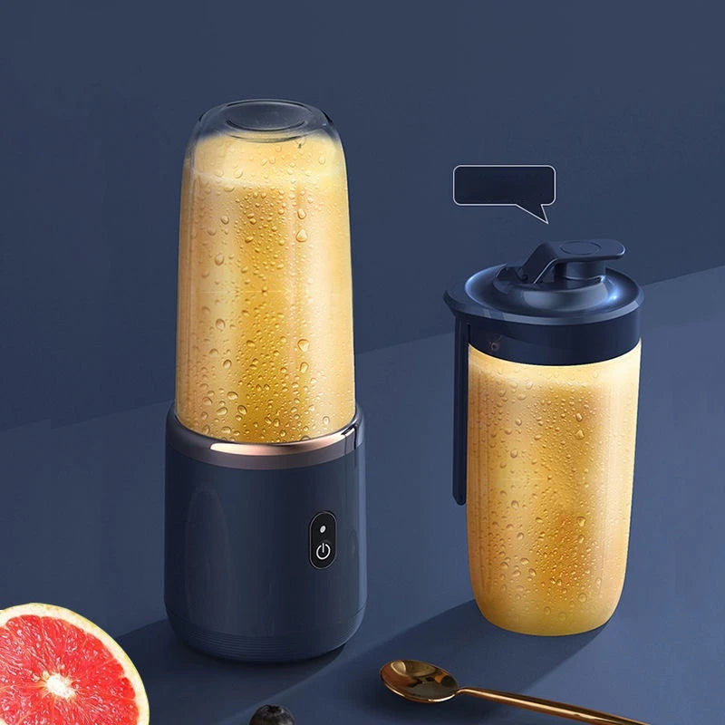 Portable Personal Blender – USB Rechargeable 6-Blade Smoothie & Juice Maker