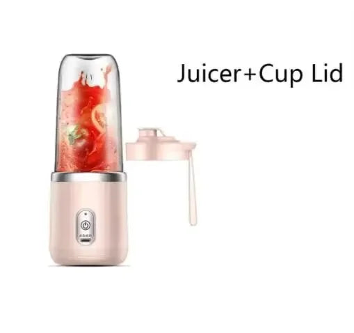 Portable Personal Blender – USB Rechargeable 6-Blade Smoothie & Juice Maker