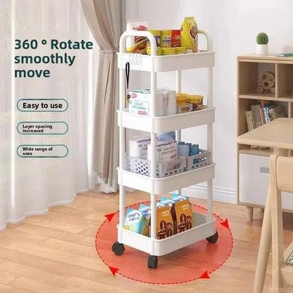 5-Tier Rolling Kitchen Storage Cart