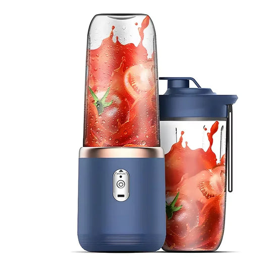 Portable Personal Blender – USB Rechargeable 6-Blade Smoothie & Juice Maker